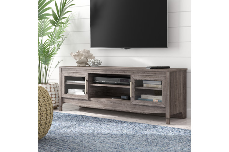 Narrow wooden deals tv stand